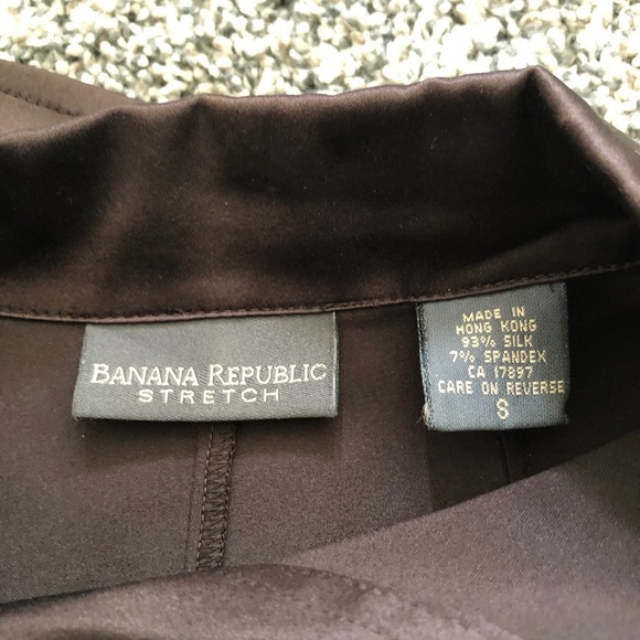 Banana Republic Brown Silk Blouse - Picture 3 of 5